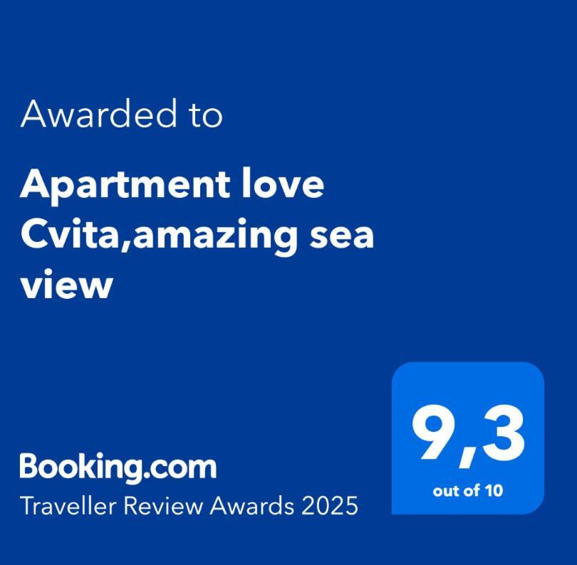 Apartment Love Cvita,Amazing Sea View ลูโคโว ภายนอก รูปภาพ